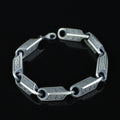 Solid Silver Handmade Greek Chain 10MM Solid Silver Greek Bracelet