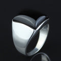 925 Sterling Silver Black Onyx Signet Ring for Men