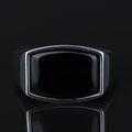 925 Sterling Silver Black Onyx Signet Ring