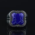 Men Handmade Lapis Lazuli Gemstone Turkish Handmade Ring