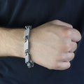 Solid Silver Handmade Greek Chain 10MM Solid Silver Greek Bracelet