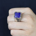 Men Handmade Lapis Lazuli Gemstone Turkish Handmade Ring