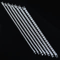 925 Sterling Silver Ideal Cut Moissanite Silver Ice Out Tennis Bracelet