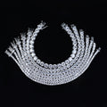 925 Sterling Silver Ideal Cut Moissanite Silver Ice Out Tennis Bracelet