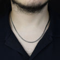 925 Sterling Silver 5mm Cuban Link Chain Necklace for Men
