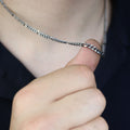 925 Sterling Silver 4mm Curb Chain Necklace for Men