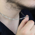 925 Sterling Silver Byzantine Chain Necklace for Men