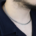 925 Sterling Silver 5mm Cuban Link Chain Necklace for Men