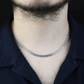 925 Sterling Silver 5mm Cuban Link Chain Necklace for Men