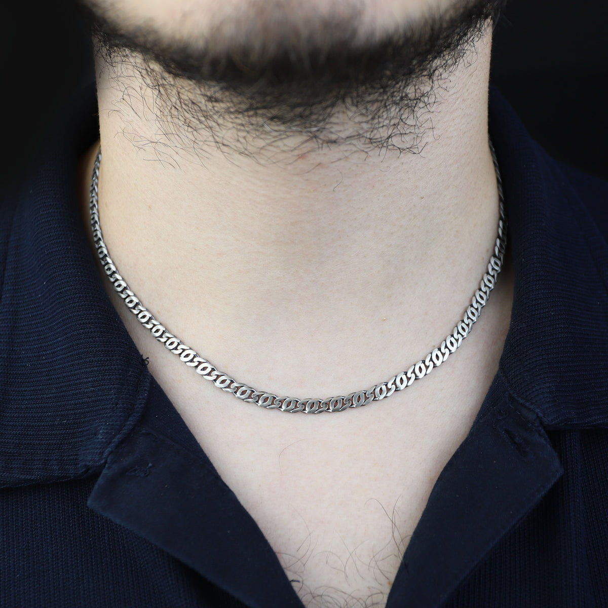 925 Sterling Silver 5mm Cuban Link Chain Necklace for Men