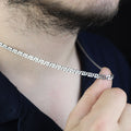 925 Sterling Silver 5mm Cuban Link Chain Necklace for Men