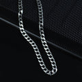 925 Sterling Silver 8mm Oxidized Cuban Link Chain Necklace for Men