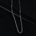 925 Sterling Silver 4mm Curb Chain Necklace for Men