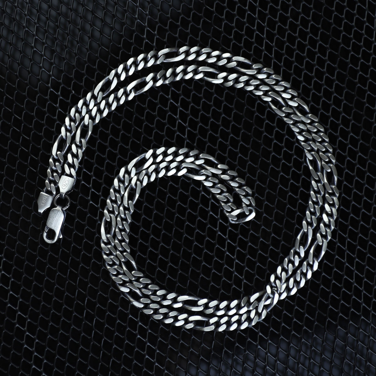 925 Sterling Silver 4mm Curb Chain Necklace for Men