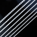 925 Sterling Silver VVS Moissanite Tennis Chain Necklace