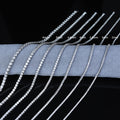 925 Sterling Silver VVS Moissanite Tennis Chain Necklace