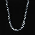 925 Sterling Silver 5mm Oxidized Chain Necklace for Men