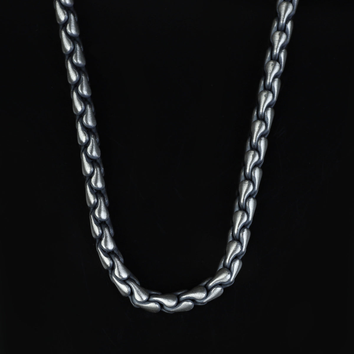 925 Sterling Silver 5mm Oxidized Chain Necklace for Men