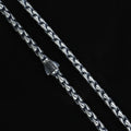 925 Sterling Silver 5mm Oxidized Chain Necklace for Men