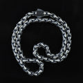 925 Sterling Silver 5mm Oxidized Chain Necklace for Men