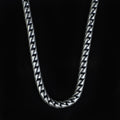 925 Sterling Silver 8mm Round Curb Chain Necklace for Men