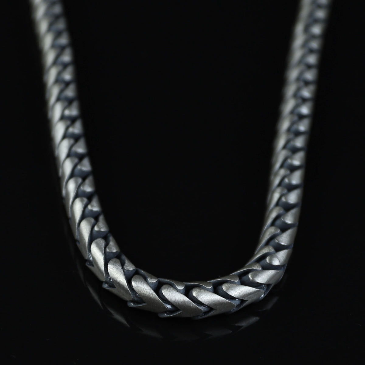 925 Sterling Silver 8mm Round Curb Chain Necklace for Men