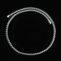 925 Sterling Silver 8mm Round Curb Chain Necklace for Men