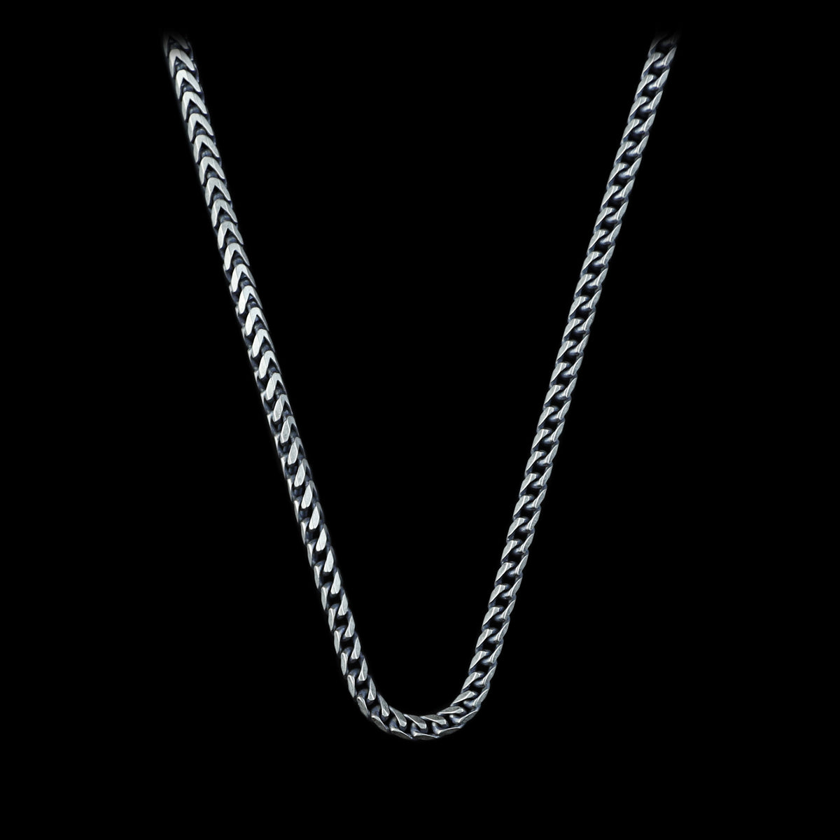 Men Handmade Oxized Minimal Curb Chain Necklace