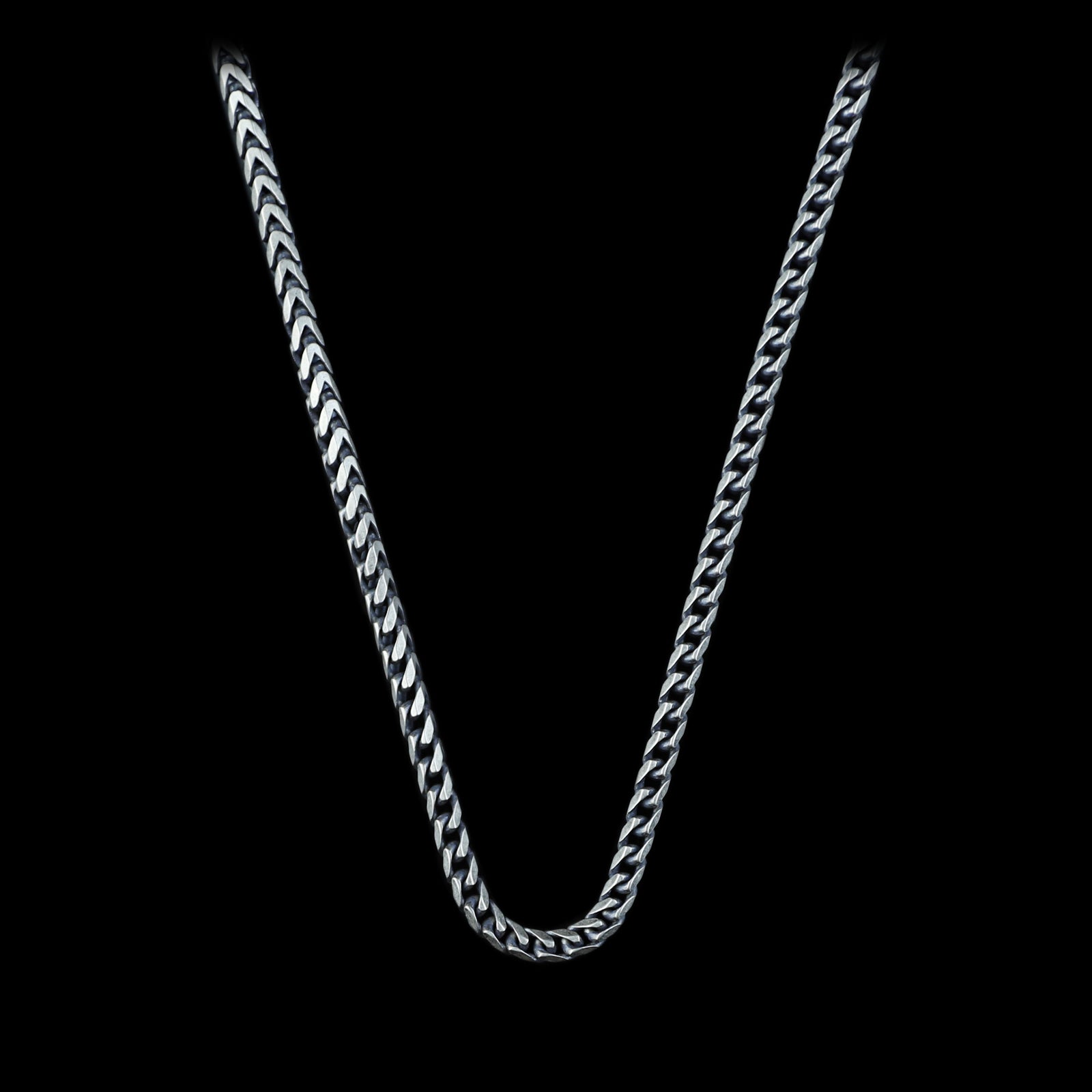 Men Handmade Oxized Minimal Curb Chain Necklace