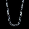 925 Sterling Silver Oxidized Gothic Chain Necklace for Men