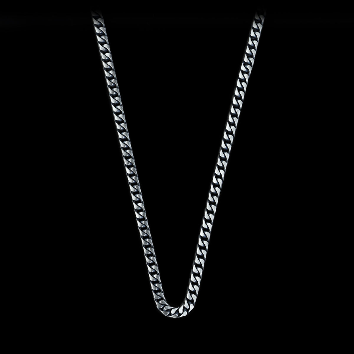 Men 925 Silver Handmade 5mm Franco Chain Necklace