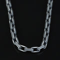 925 Sterling Silver Oxidized Gothic Chain Necklace for Men