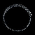 925 Sterling Silver Oxidized Gothic Chain Necklace for Men