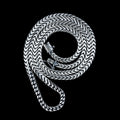 Men 925 Silver Handmade 5mm Franco Chain Necklace
