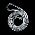Men 925 Silver Handmade 5mm Franco Chain Necklace
