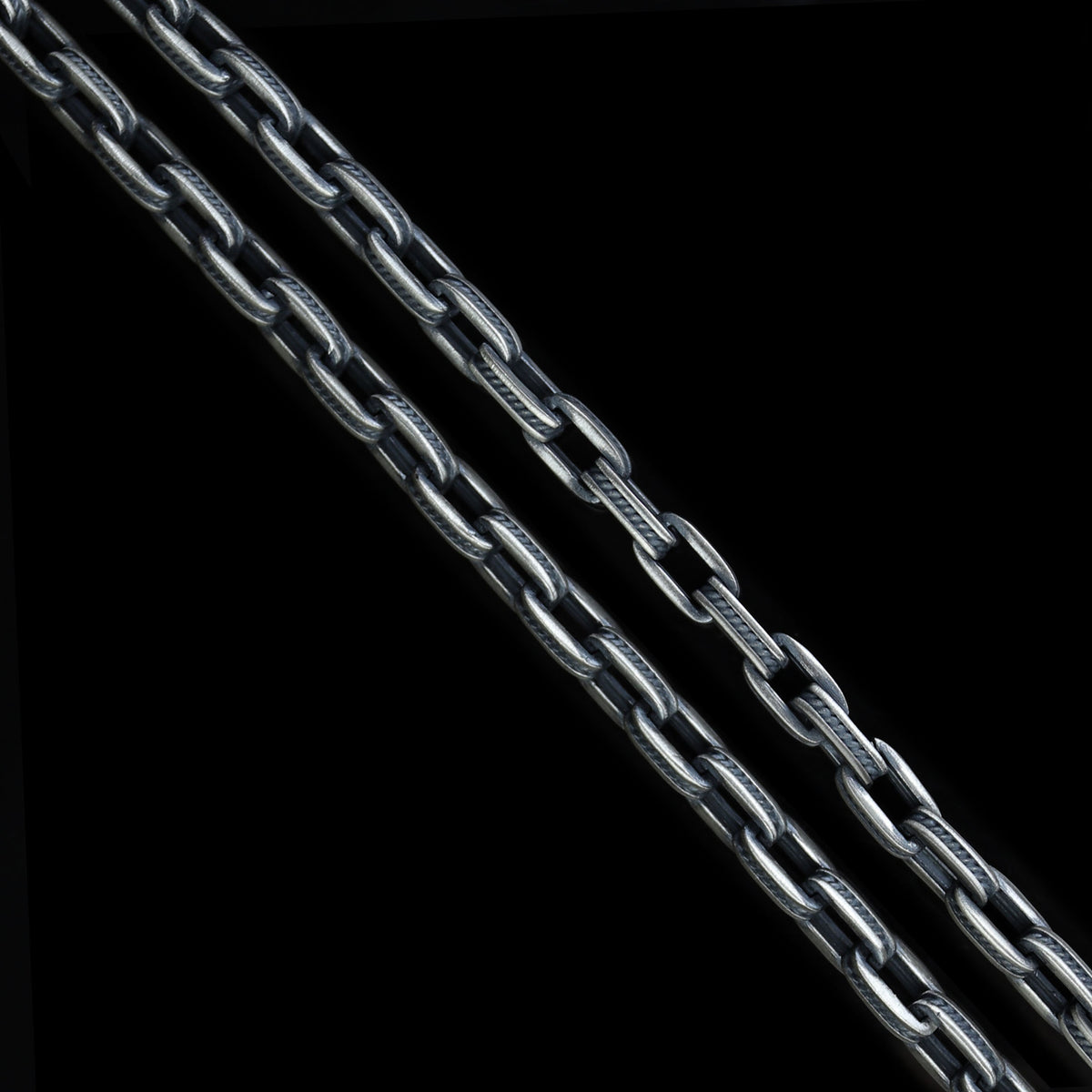 925 Sterling Silver Oxidized Gothic Chain Necklace for Men