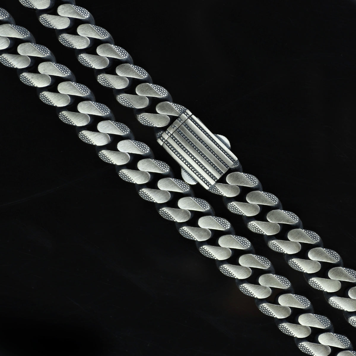 925 Sterling Silver 10mm Handmade Cuban Curb Chain Necklace for Men