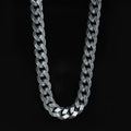 925 Sterling Silver 12mm Gothic Byzantine Chain Necklace for Men