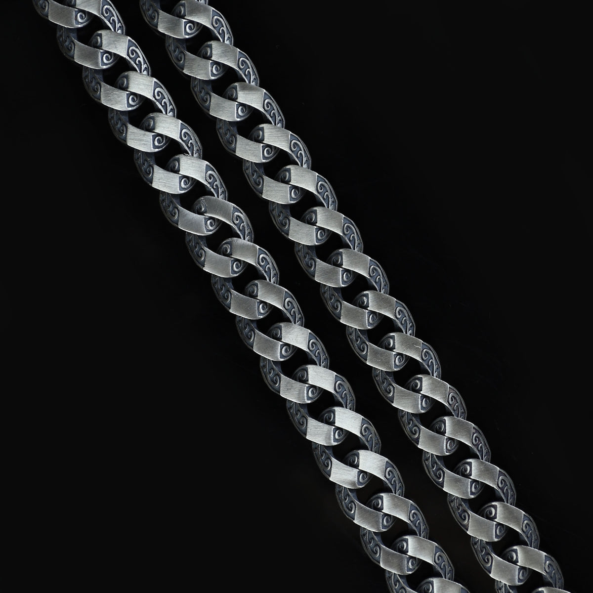 925 Sterling Silver 12mm Gothic Byzantine Chain Necklace for Men
