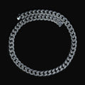 925 Sterling Silver Oxidized Gothic Byzantine Chain Necklace for Men