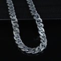 925 Sterling Silver 12mm Heavy Cuban Curb Chain Necklace