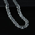 925 Sterling Silver 10mm Anchor Curb Chain Necklace for Men