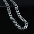 925 Sterling Silver 10mm Handmade Cuban Curb Chain Necklace for Men