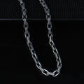 925 Sterling Silver Oxidized Gothic Chain Necklace for Men