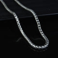 925 Sterling Silver 8mm Round Curb Chain Necklace for Men