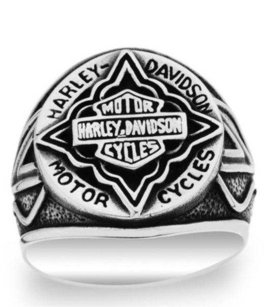 Silver Handmade Motorcycle Harley-Davidson Ring