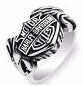 Silberner handgefertigter Harley-Davidson Ring 