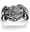 Silberner handgefertigter Harley-Davidson Ring 