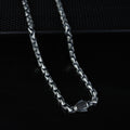 925 Sterling Silver 5mm Oxidized Chain Necklace for Men