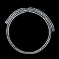 Men Handmade Solid Silver Curb Chain Oxized Necklace